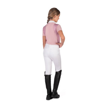 Polo da concorso HKM Glam bambino Rosa antico