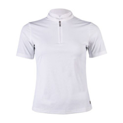 Polo da concorso HKM Amy donna Bianco