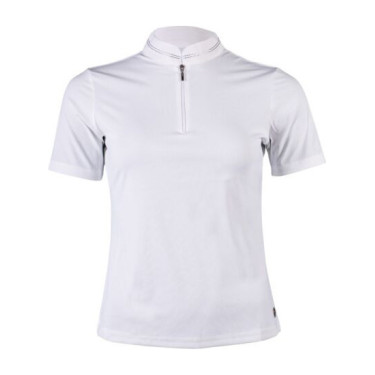 Polo da concorso HKM Amy donna Bianco