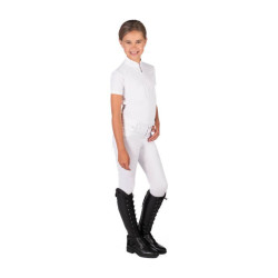 Polo da concorso HKM Amy donna Bianco