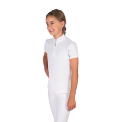 Polo da concorso HKM Amy donna Bianco
