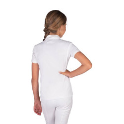 Polo da concorso HKM Amy donna Bianco