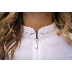 Polo da concorso HKM Amy donna Bianco