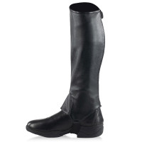 Mini-chaps in pelle PU scintillante Sabrina donna Horze Nero Mini-chaps in pelle PU scintillante Sabrina donna Horze Nero