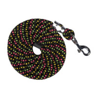Lunga HKM Neon Flash con moschettone Nero