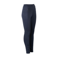 Leggings invernali HKM Maja con fondo integrale in silicone Blu profondo