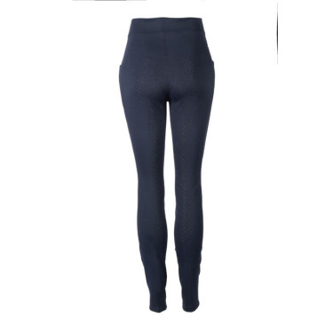 Leggings invernali HKM Maja con fondo integrale in silicone Blu profondo Leggings invernali HKM Maja con fondo integrale in silicone Blu profondo