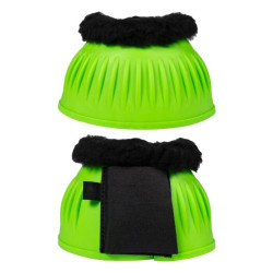 Campanelle in gomma HKM Atlanta Neon con pelliccia Verde neon
