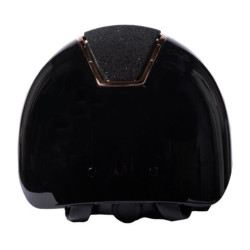 Casco HKM Lady Shield lucido Nero / oro rosa Casco HKM Lady Shield lucido Nero / oro rosa