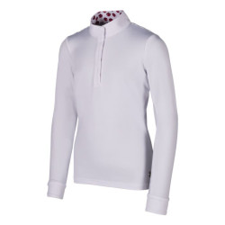 Maglia da gara Hunter Kids a maniche lunghe HKM Bianco Maglia da gara Hunter Kids a maniche lunghe HKM Bianco