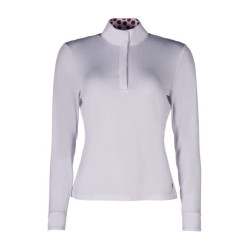 Polo da concorso Hunter a maniche lunghe HKM Bianco