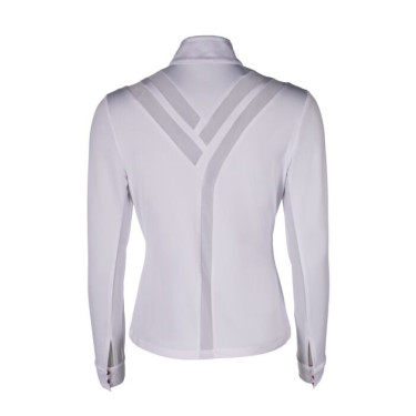 Polo da concorso Hunter a maniche lunghe HKM Bianco