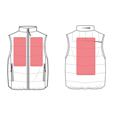 Gilet riscaldato per bambini Cuddle Style senza batteria HKM Nero