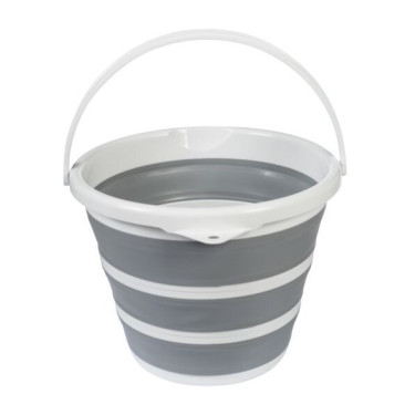 Secchio a coperchio HKM Nero / grigio