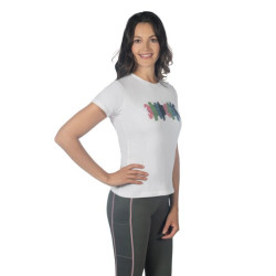 Maglietta HKM Mirror Bianco Maglietta HKM Mirror Bianco