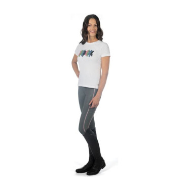 Maglietta HKM Mirror Bianco Maglietta HKM Mirror Bianco