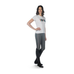 Maglietta HKM Mirror Bianco Maglietta HKM Mirror Bianco