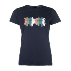T-shirt equitazione HKM Mirror in cotone traspirante T-shirt equitazione HKM Mirror in cotone traspirante