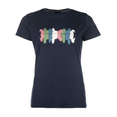 T-shirt equitazione HKM Mirror in cotone traspirante T-shirt equitazione HKM Mirror in cotone traspirante