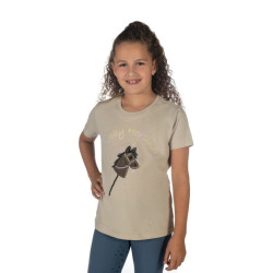 T-Shirt HKM Hobby Horsing Arcobaleno Beige