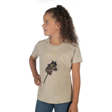 T-Shirt HKM Hobby Horsing Arcobaleno Beige