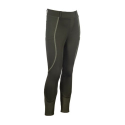 Leggings HKM Claire fondo 1/1 in silicone Grigio verde