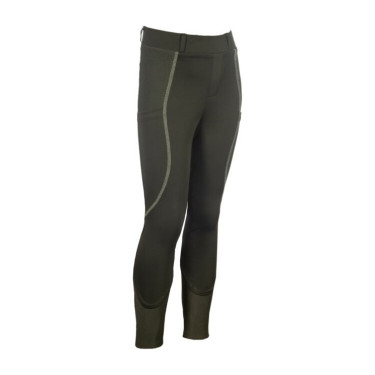 Leggings HKM Claire fondo 1/1 in silicone Grigio verde