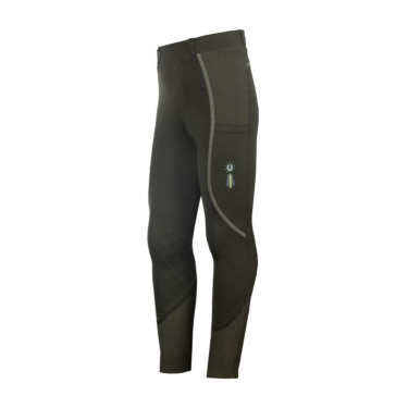 Leggings HKM Claire fondo 1/1 in silicone Grigio verde