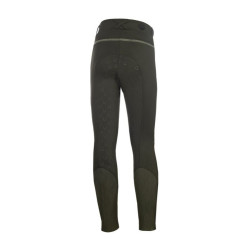 Leggings HKM Claire fondo 1/1 in silicone Grigio verde