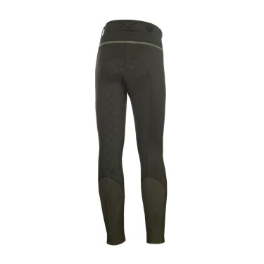 Leggings HKM Claire fondo 1/1 in silicone Grigio verde