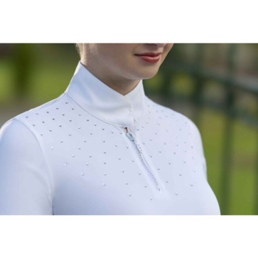 Polo da concorso equitazione donna HKM Skadi