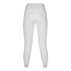Pantaloni HKM Amalfi full seat in silicone Bianco