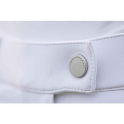 Pantaloni HKM Amalfi full seat in silicone Bianco