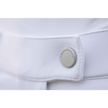 Pantaloni HKM Amalfi full seat in silicone Bianco