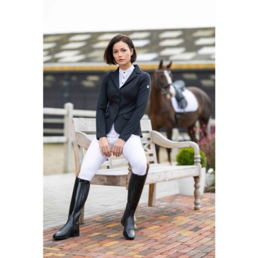 Pantaloni HKM Amalfi full seat in silicone Bianco