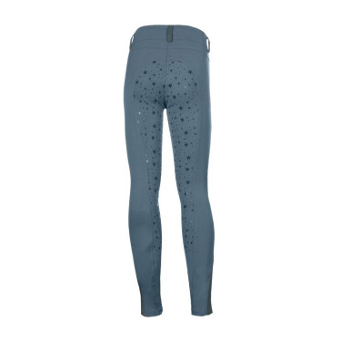 Leggings HKM Pony Dream II con grip in silicone integrale Blu grigio
