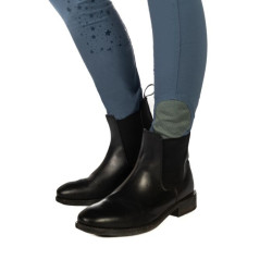 Leggings HKM Pony Dream II con grip in silicone integrale Blu grigio
