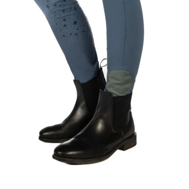 Leggings HKM Pony Dream II con grip in silicone integrale Blu grigio