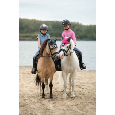 Cuffia antimosche pony Shetland HKM per equitazione Cuffia antimosche pony Shetland HKM per equitazione