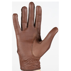 Guanti in pelle e mesh da donna Horze Marrone