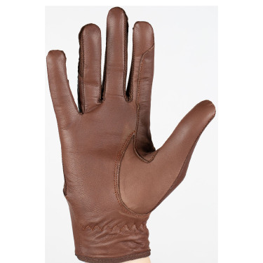 Guanti in pelle e mesh da donna Horze Marrone