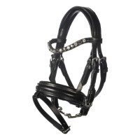Briglia in cuoio HKM Hobby Horsing Nero