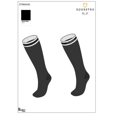 Calze da equitazione donna Equestro con inserti Lurex