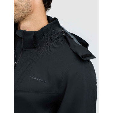 Giacca impermeabile leggera da uomo nera LeMieux Nero