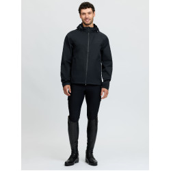Giacca impermeabile leggera da uomo nera LeMieux Nero