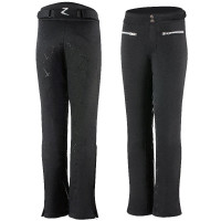 Pantaloni da equitazione imbottiti con silicone Adeline bambini Horze Nero