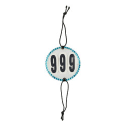 Portanumero da concorso con strass Horze Blu Portanumero da concorso con strass Horze Blu