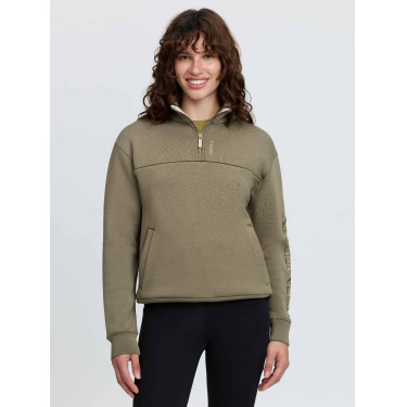 Sweat-shirt LeMieux à demi-zip col montant Scarlet Sweat-shirt LeMieux à demi-zip col montant Scarlet