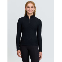 T-shirt tecnico a coste Raye LeMieux Young Rider Nero