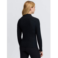 T-shirt tecnico a coste Raye LeMieux Young Rider Aloe Blu